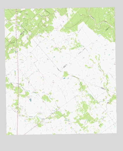 Peck Branch, TX USGS Topographic Map