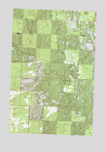 Peck Lake, MT USGS Topographic Map