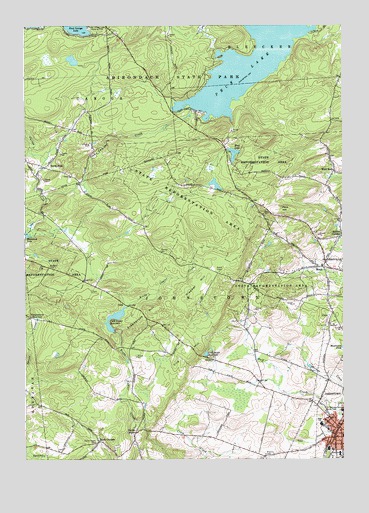 Peck Lake, NY USGS Topographic Map