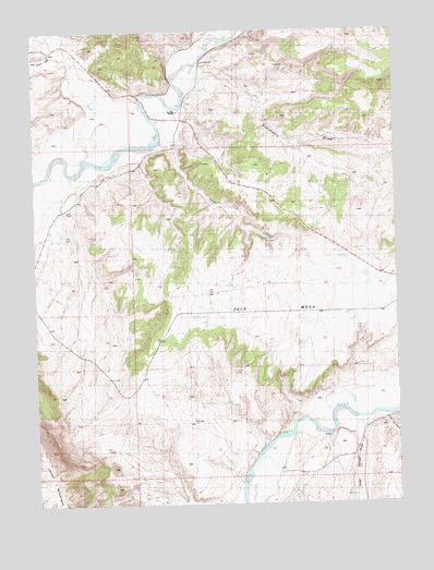 Peck Mesa, CO USGS Topographic Map