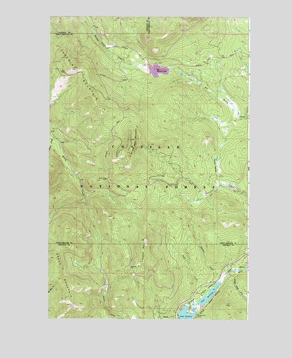 Aladdin Mountain, WA USGS Topographic Map