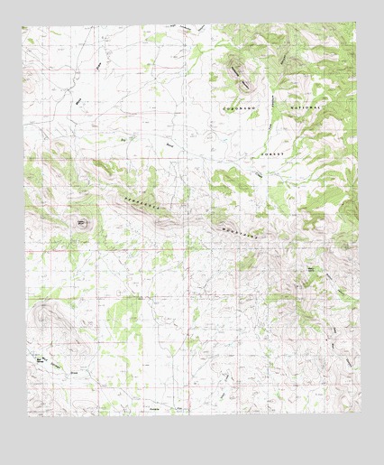 Pedregosa Mountains West, AZ USGS Topographic Map