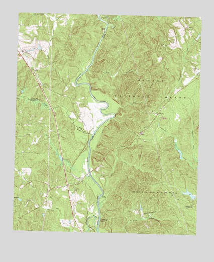 Berner, GA USGS Topographic Map