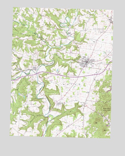 Peebles, OH USGS Topographic Map