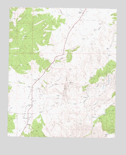 Peeples Valley, AZ USGS Topographic Map