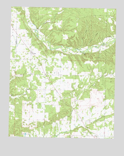 Peggs, OK USGS Topographic Map