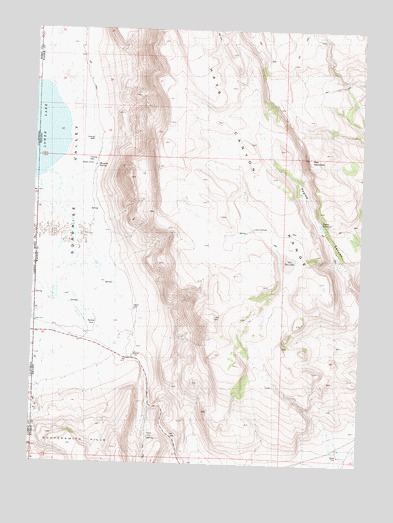 Pegleg Canyon, NV USGS Topographic Map