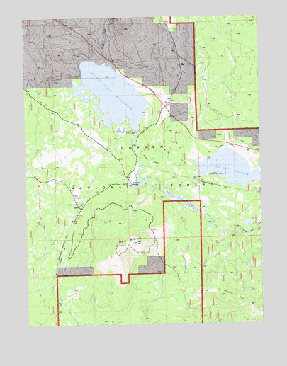 Pegleg Mountain, CA USGS Topographic Map