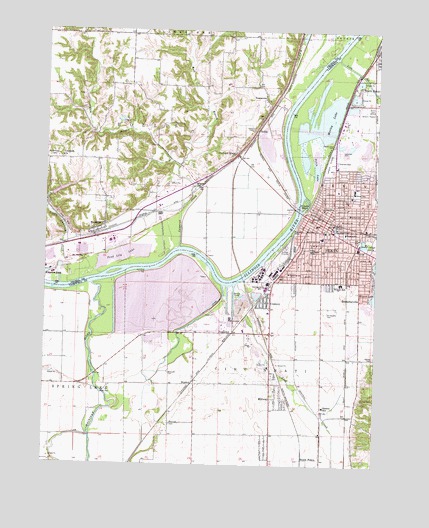 Pekin, IL USGS Topographic Map