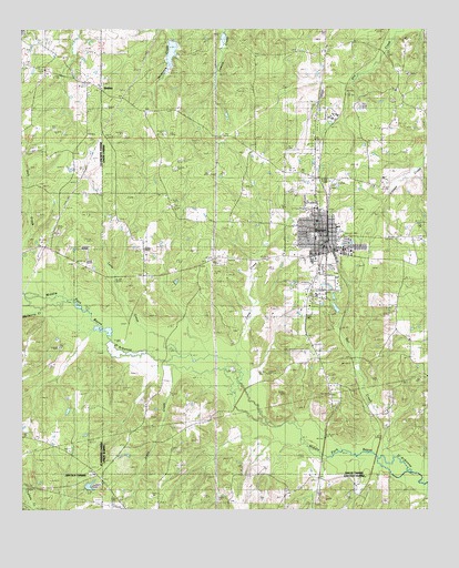 Bernice, LA USGS Topographic Map