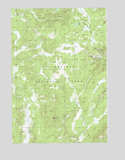 Pelican Cone, WY USGS Topographic Map