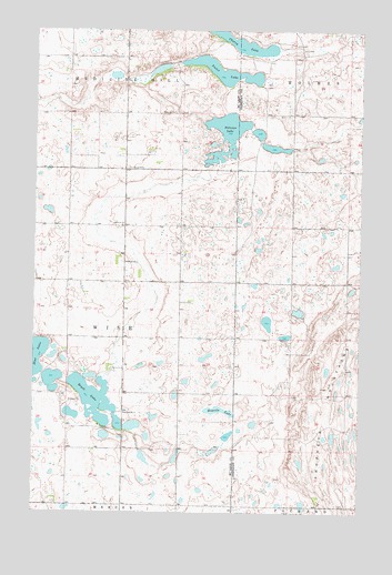 Pelican Lake, ND USGS Topographic Map