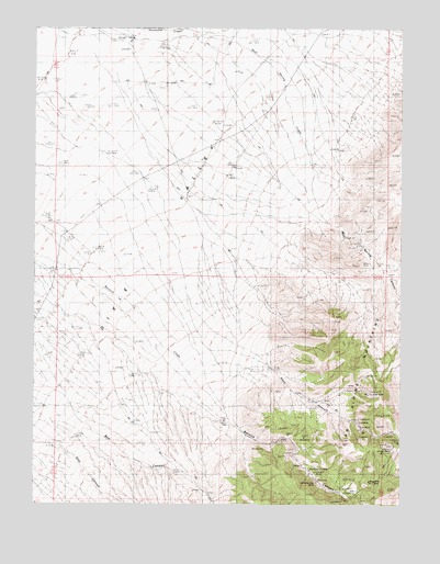 Bernice Canyon, NV USGS Topographic Map