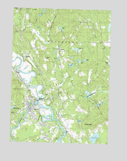 Penacook, NH USGS Topographic Map