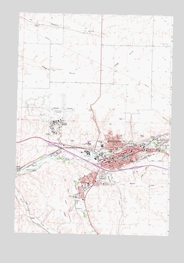 Pendleton, OR USGS Topographic Map