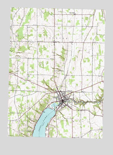 Penn Yan, NY USGS Topographic Map