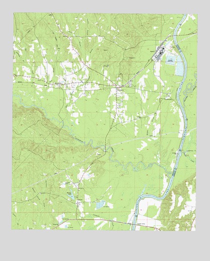 Pennington, AL USGS Topographic Map