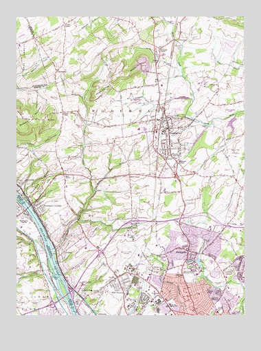 Pennington, NJ USGS Topographic Map