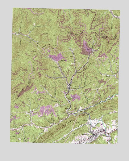 Pennington Gap, VA USGS Topographic Map