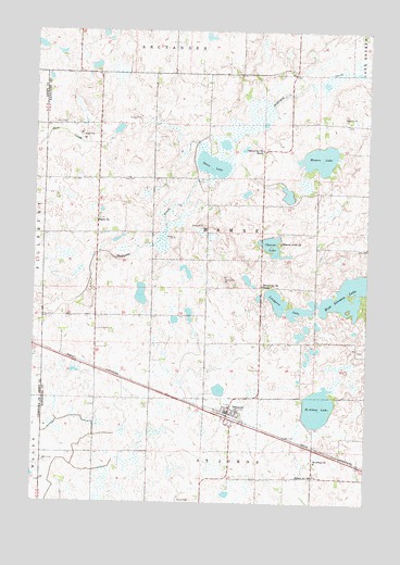 Pennock, MN USGS Topographic Map