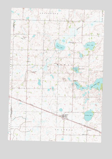 Pennock, MN USGS Topographic Map