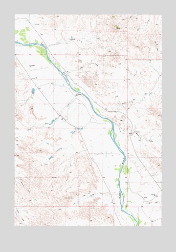 Pennock Creek, MT USGS Topographic Map