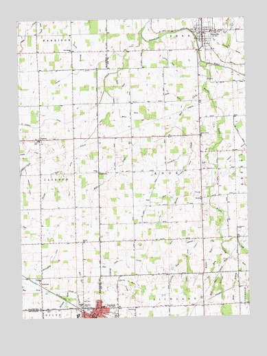 Pennville, IN USGS Topographic Map