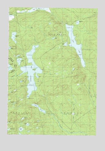 Penobscot Lake, ME USGS Topographic Map