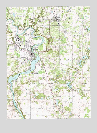 Berrien Springs, MI USGS Topographic Map