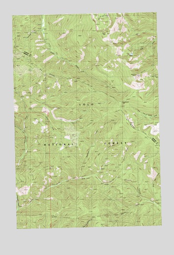 Penrose Peak, MT USGS Topographic Map