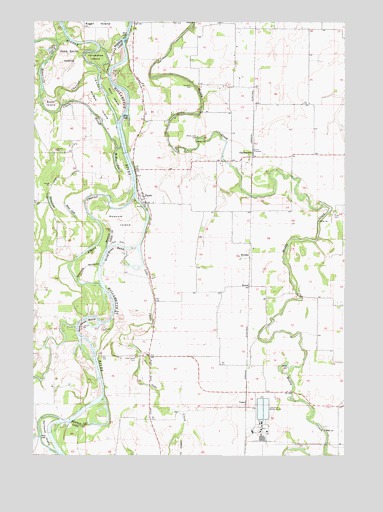 Peoria, OR USGS Topographic Map