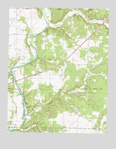 Peoria, OK USGS Topographic Map