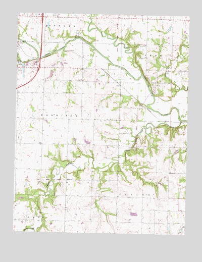 Peoria, KS USGS Topographic Map