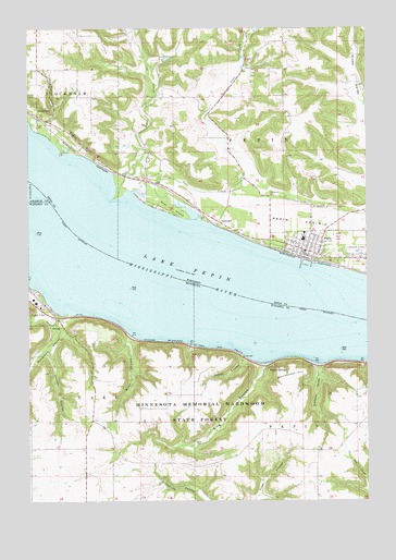 Pepin, WI USGS Topographic Map