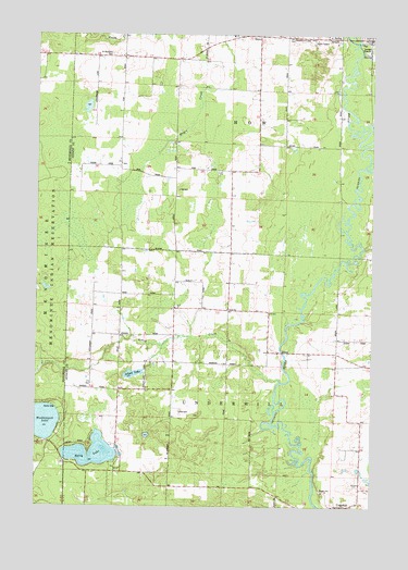 Berry Lake, WI USGS Topographic Map