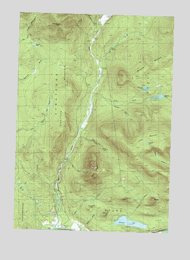 Percy Peaks, NH USGS Topographic Map