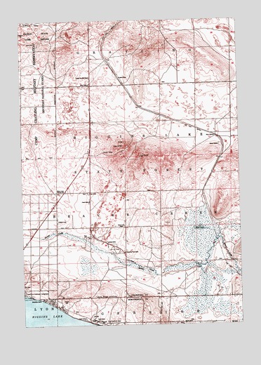 Pere Cheney, MI USGS Topographic Map