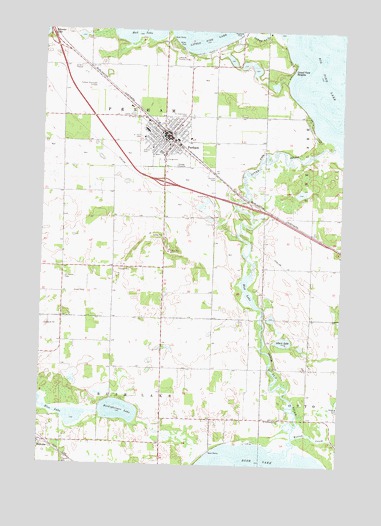 Perham, MN USGS Topographic Map
