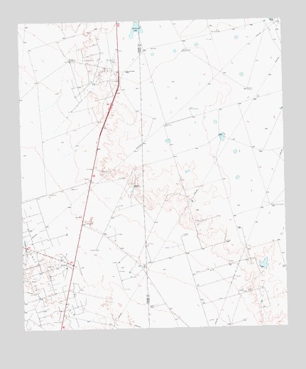 Perkins Lake, TX USGS Topographic Map