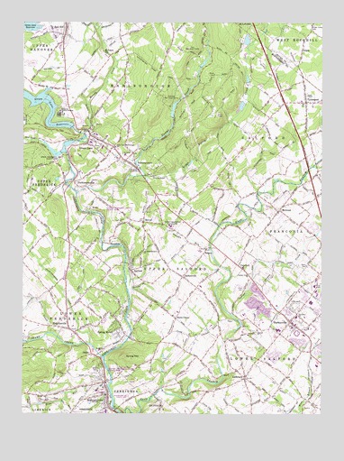 Perkiomenville, PA USGS Topographic Map