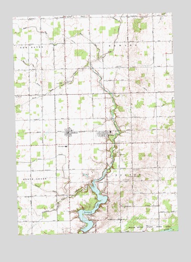 Perrinton, MI USGS Topographic Map