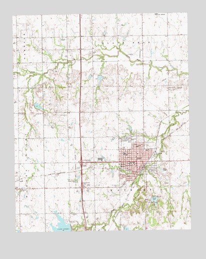 Perry, OK USGS Topographic Map