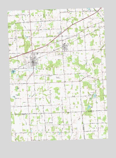 Perry, MI USGS Topographic Map