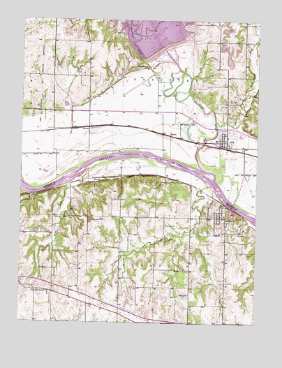 Perry, KS USGS Topographic Map