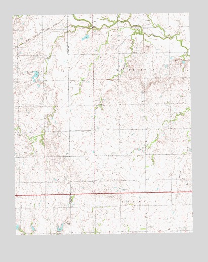 Perry NW, OK USGS Topographic Map