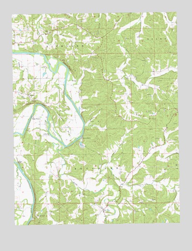 Pershing, MO USGS Topographic Map
