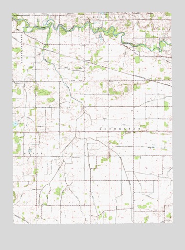 Pershing, IN USGS Topographic Map