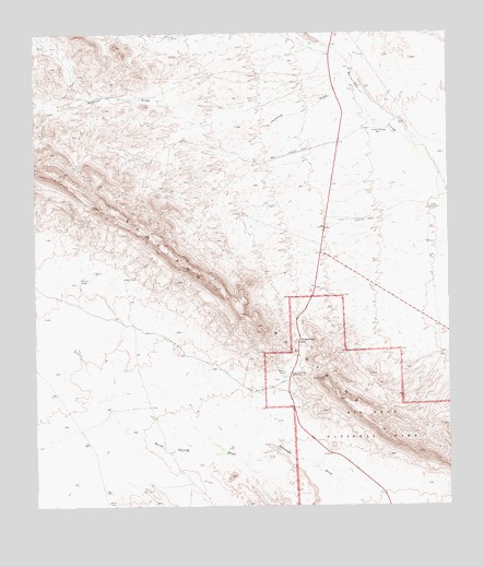 Persimmon Gap, TX USGS Topographic Map