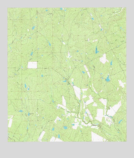 Pertle Creek, TX USGS Topographic Map