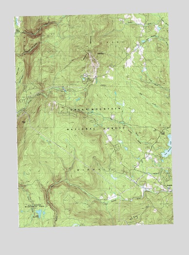 Peru, VT USGS Topographic Map